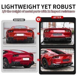 Nueva llegada: Cubierta de luz trasera de fibra de carbono seca estilo OEM para Ferrari 812 - Product Image 2