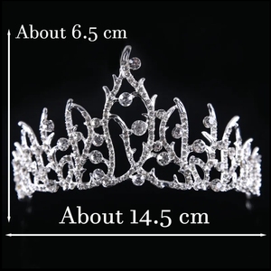 Blanc argent herbe forme strass <span class=keywords><strong>mariage</strong></span> <span class=keywords><strong>cheveux</strong></span> accessoires luxe diamant cristal <span class=keywords><strong>broche</strong></span> pour mariée alliage élégant cristal mariée - Product Image 2