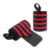 En gros, Bandes de poignet élastiques personnalisables avec logo pour haltérophilie, musculation, powerlifting et fitness