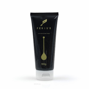 Dispensador de pasta de dientes de plástico negro, personalizado, crema de manos para el cuerpo, lavado de cara, embalaje cosmético suave, tubo exprimidor con tapa abatible, bañera - Product Image 6