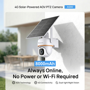 <span class=keywords><strong>Precio</strong></span> al por Mayor, Cámara de Seguridad Solar Inalámbrica AG30 3MP AOV 4G LTE, Batería de 8000mAh, Panel de 5W, Audio Full Duplex, Visión Nocturna en Color - Product Image 3