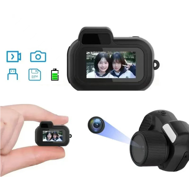 Handheld Small DV Decorative Key Chain Video Camera Kids Classical Digital Camera With 0.96'' Screen