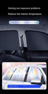 Cortina parasol <span class=keywords><strong>de</strong></span> cinta negra magnética <span class=keywords><strong>para</strong></span> coche Popular, revestimiento opaco y aislante térmico, protector solar <span class=keywords><strong>para</strong></span> ventanas <span class=keywords><strong>de</strong></span> coche - Product Image 5