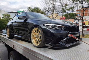 Spoiler Anteriore in Fibra di Carbonio Stile CS per <span class=keywords><strong>BMW</strong></span> F87 M2 Competition Coupé <span class=keywords><strong>2</strong></span> Porte 2018 - 2020 - Product Image 4