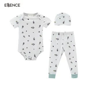 Ensemble de pyjama pour nouveau-né, pantalon et chapeaux pour bébé