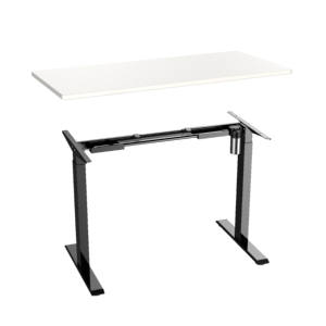 Escritorio de pie de metal extensible eléctrico de un solo motor para oficina en casa inteligente Marco convertible moderno Sit and Stand - Product Image 1