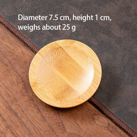 Sous-verres en bambou naturel, différentes formes, supports pour tasses à thé, pour salons de thé, restaurants, vente en gros