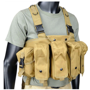 홀스터 파우치와 Yakeda 재고 방수 훈련 유니폼 위장 야외 하이킹 전술 조끼 Molle 가슴 장비 - Product Image 2