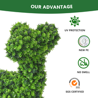 DW1-5 nouveau Design jardin ornement 3D vert chien topiaire plante modélisation herbe Animal pour vacances décoratives