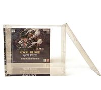 Boîte de présentation pour figurines Barrister en acrylique moderne, écologique et anti-poussière, pré-assemblée en une seule pièce, épaisseur 5 mm, 2 étagères, OP Booster 0304 10 11 12