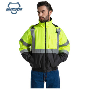 سترة عمل عاكسة عالية الوضوح للرجال، مقاومة للماء، مناسبة لمواقع البناء، مبيعات ساخنة - Product Image 2