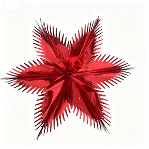 60cm Glänzende Rot-Gold-Folien-Schneeflocke Weihnachtsdekoration Große Hängende Metallische Schneeflocken-Verzierung für Feiertagspartys - Product Image 5