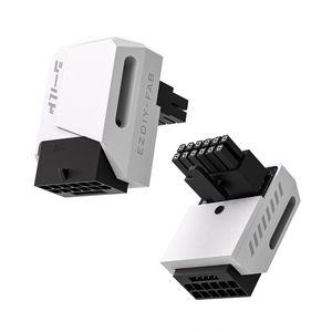 Adaptateur GPU PCIe 5.0 <span class=keywords><strong>upHere</strong></span> 90 degrés RVS 12VHPWR 16 broches 600W Connecteur ATX3.0 pour RTX5080 4080 Gestion des câbles - Product Image 1