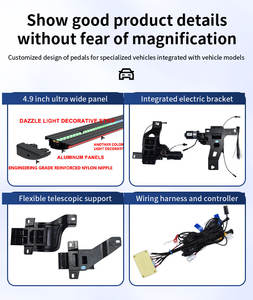 Marchepieds électriques en alliage d'aluminium AKM, éclairage LED coloré, étanches IPX7, sans perçage, garantie 2 ans pour <span class=keywords><strong>Volvo</strong></span> - Product Image 5