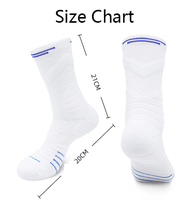 Chaussettes de basketball de compression en gros, chaussettes de sport de performance à hauteur mi-mollet