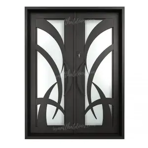 Give $ 500 cash coupon high quality wrought iron entry front door