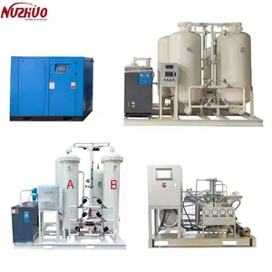 NUZHUO PSA 산소 발생기 93% 순도 10m 3/h 양식 시스템 용 산소 생성 플랜트