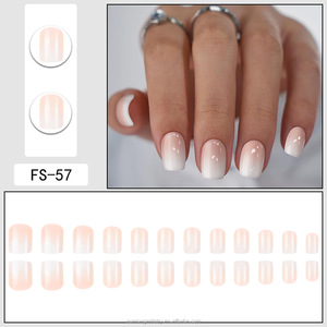 Autocollants pour <span class=keywords><strong>ongles</strong></span> minimalistes les plus vendus |   Autocollants pour <span class=keywords><strong>ongles</strong></span> élégants en gros |   <span class=keywords><strong>Faux</strong></span> <span class=keywords><strong>ongles</strong></span> ombrés <span class=keywords><strong>rose</strong></span> et <span class=keywords><strong>blanc</strong></span> - Product Image 3