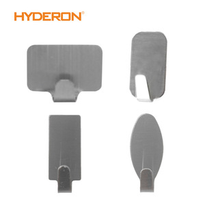 Hyderon Stainless Steel Wall <b>Hooks</b> Multi Functional Storage For Bathroom Coat Toilet Self <b>Adhesive</b> <b>Hook</b> - Product Image 1