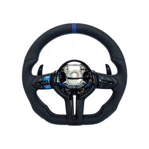 Volante Deportivo M de Alta Calidad, Completamente en Cuero, con Botones Azules M1/M2 para BMW M3 F82, M2 F87, F30, F10, F32, F36 - Product Image 1