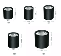 Plafonnier LED encastré Lifong, cylindre, 20W 25W, spot de plafond moderne, 4100K blanc neutre, IP33, haute luminosité