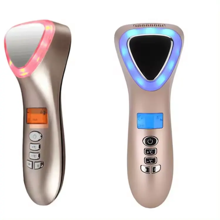 Rf rung mặt nâng Massager chống lão hóa da thắt chặt nóng và mát vẻ đẹp máy