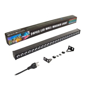 Hot bán Nhà Máy Giá DJ Sân khấu thanh ánh sáng trong nhà DMX512 điều khiển âm thanh 24*3 Wát RGB 3in1 <span class=keywords><strong>LED</strong></span> Đảng ánh sáng Tường rửa thanh ánh sáng - Product Image 3