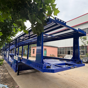 Meilleure Vente Afrique – Semi-<span class=keywords><strong>Remorque</strong></span> Porte-Voitures Renforcée à 3 Essieux <span class=keywords><strong>pour</strong></span> 8 Véhicules, Spécialisée Transport Lourd - Product Image 2