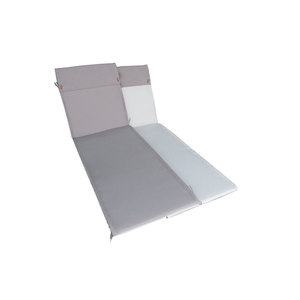 Oreiller double face pour lit bébé 185x54,5 cm gris clair/écru - Product Image 1