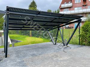 Système de carport <span class=keywords><strong>solaire</strong></span> en alliage d'aluminium anodisé étanche avec panneaux photovoltaïques certifiés CE, garantie 10 ans, fondation en <span class=keywords><strong>béton</strong></span> pour - Product Image 6