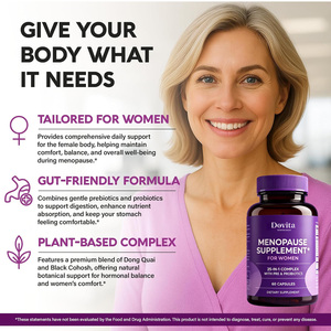 Bulk Supply OEM <b>Menopause</b> Relief Capsules For Women Improve Immunity Natural Herbal Extract Mood Swing Support Sleep Calm 60 Cap - Product Image 1