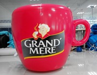 Casque de protection gonflable géant Réplique modèle de casque gonflable jaune/orange, réplique d'un casque de sécurité pour événements et publicité