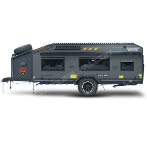 Remolque de <span class=keywords><strong>Caravana</strong></span> Todoterreno de Aluminio para Uso Familiar al Aire Libre, Sistema de Reducción de Polvo para Expediciones, Incluye Cocina y Baño - Product Image 2