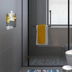 Specchio Acrilico Antiappannamento Stile Art Déco, Infrangibile ed Ecologico per Doccia e Viaggi, per Donne e Uomini - Product Image 5