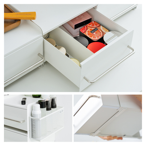 Organizzatore per Cassetti Impilabile Premium, Scatola di Stoccaggio in Metallo per Ingresso, Consolle, Piano Cucina, <span class=keywords><strong>Organizzazione</strong></span> Domestica - Product Image 4