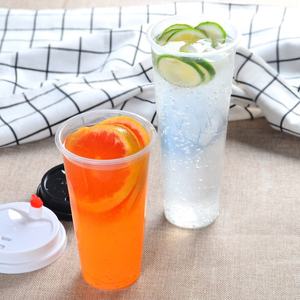 Tasse à bulles boba en plastique, 50/500ml, 16oz, jetable, jus de <span class=keywords><strong>yaourt</strong></span>, dure, pp, gobelet en plastique, pour boisson chaude et froide, bon marché - Product Image 4