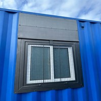 Grille de sécurité horizontale coulissante antivol en alliage d'aluminium, personnalisée, moderne et populaire pour entrepôt de conteneurs maritimes