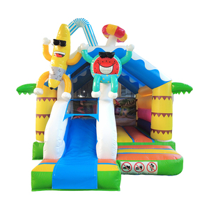 WINSUN - Tobogán Inflable de PVC para Niños, Castillo Inflable, Brincolín, con Temática de Animales, Fácil de Instalar - Product Image 1