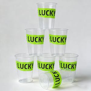Gobelet en plastique transparent pour boissons froides de 16 oz de qualité alimentaire, gobelet à thé au lait Boba jetable avec logo personnalisé - Product Image 2
