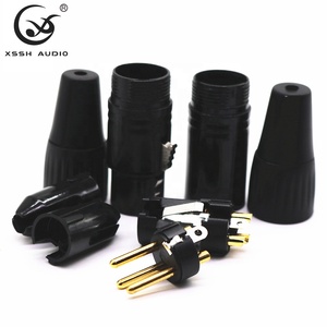 Adaptateur prise XLR YIVO YXL17 #   Connecteur XLR 3 broches <span class=keywords><strong>mâle</strong></span>-femelle plaqué or en alliage pour audio et vidéo HIFI DIY - Product Image 4