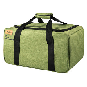 Bisinja Outdoor Storage <b>Bag</b> 41x28x24 Canvas Portable Camping Picnic Tableware Kitchenware Cookware Gas Canister Organizer - Product Image 5