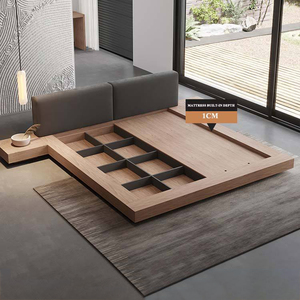 Nordic <strong>Platform</strong> <strong>Double</strong> <strong>Bed</strong> Comforter Classic Storage <strong>Bed</strong> Set Modern Minimalist Tatami Luxury <strong>Bed</strong> for Bedroom - Product Image 3