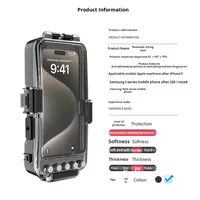 Boîtier étanche portable pour téléphone avec Bluetooth 30m, compatible tournage vidéo, pour plongée, observation de la faune marine, sport de plongée et snorkeling