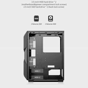 Lovingcool 2024 nuovo design <span class=keywords><strong>cpu</strong></span> di raffreddamento custodia per pc ATX case USB3.0 vetro temperato custodia per <span class=keywords><strong>computer</strong></span> popolare con ventola rgb - Product Image 4