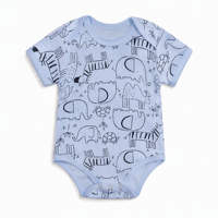 Mono de Algodón para Bebé - Adorable Pijama Enterizo para Recién Nacido, Ropa Transpirable y Suave para la Piel, Diseño Fácil de Poner, Verano