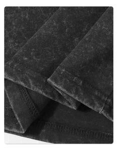 <span class=keywords><strong>T</strong></span>-<span class=keywords><strong>shirt</strong></span> unisexe à manches longues en coton lourd de luxe, lavage à l'acide, 230 g, numéros imprimés, en vrac pour hommes - Product Image 4