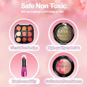 Dropshipping Shopfiy Ensemble de maquillage en plastique non toxique pour filles et enfants, kit de jouets de simulation cosmétique pour enfants, - Product Image 6