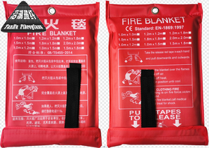 Couvertures d'évacuation d'incendie de sauvetage fournies par l'usine Couvertures anti-feu en fibre de verre ignifuges à haute température - Product Image 3