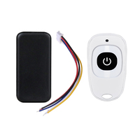 DC3.7V-12V 1CH Relay Switch AK-LED08A Ukuran Mini Penerima RF Remote Control Switch 433 MHz Modul Nirkabel untuk Lampu LED