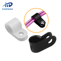 Clips de câble 3/16 1/4 3/8 1/2 94V-2 pour la gestion des câbles, organisateur de câbles en plastique nylon, prix bas, pinces de câble de type R